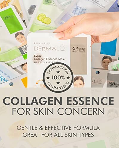 Collagen essence masks for skin care with satisfaction guarantee.