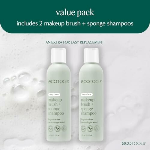 EcoTools makeup brush and sponge shampoo value pack - perfect for everyday use.