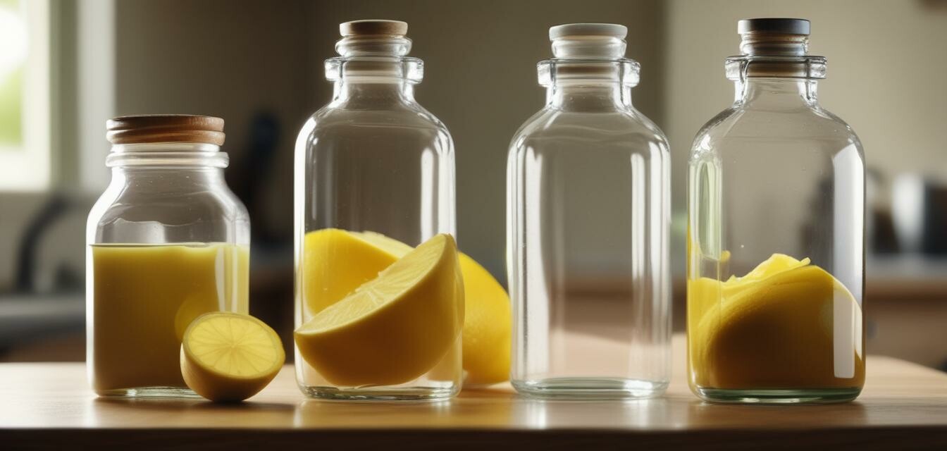 Natural cleaning agents like vinegar and baking soda