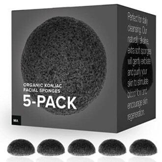 Minamul Konjac Exfoliating Organic Facial Sponge Set