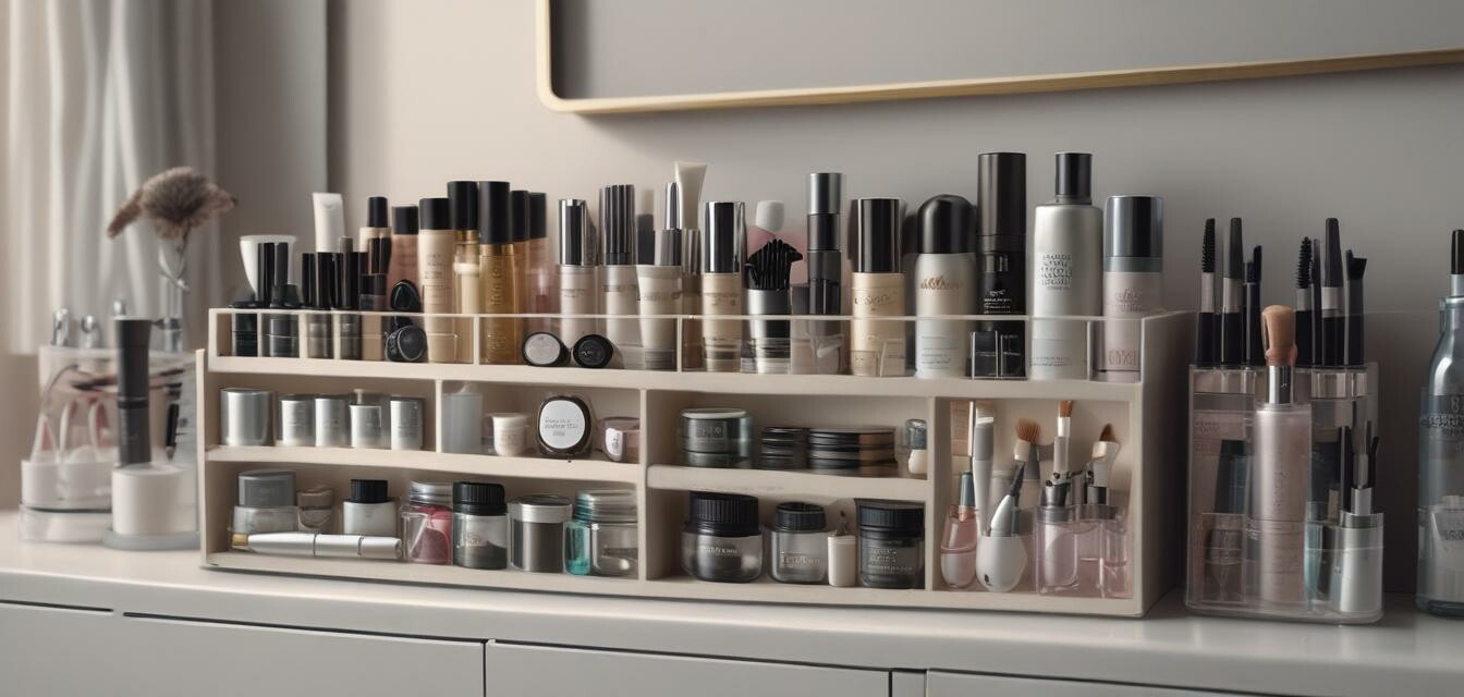 Organized beauty tool storage